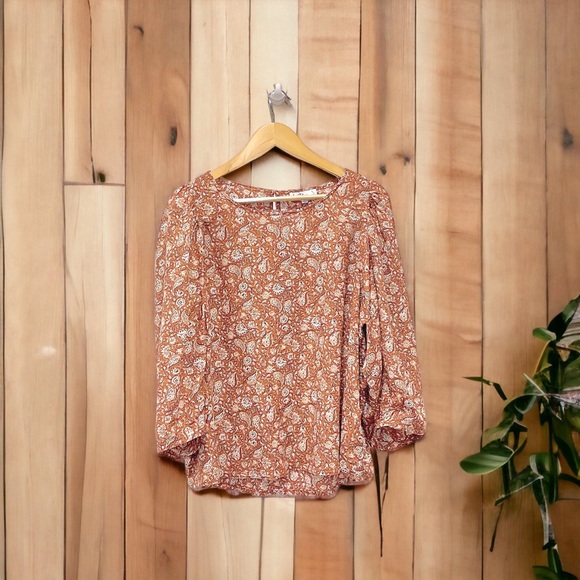 Sam Edelman Fall color Women's Clementine Puff Sleeve Floral Top - Picture 4 of 11